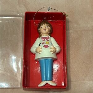 Vintage Kurt Adler 1986 Pregnant Woman Christmas Ornament
